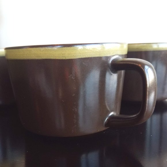 Vintage Mikasa "Terrazo Green" Flat Cups - Picture 3 of 7